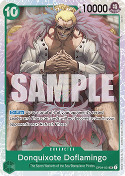 Donquixote Doflamingo (OP04-031) (V.1) PRB01 Super Rare Near Mint Englisch