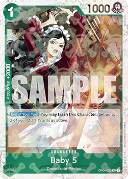 Baby 5 (OP04-032) (V.2) PRB01 Uncommon Near Mint Englisch