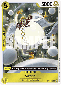 Satori (OP05-105) (V.1) PRB01 Rare Near Mint Englisch