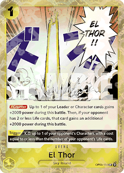El Thor (OP05-114) (V.2) PRB01 Uncommon Near Mint Englisch