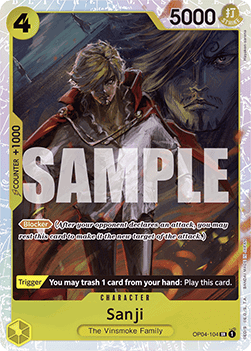 Sanji (OP04-104) (V.1) PRB01 Super Rare Near Mint Englisch