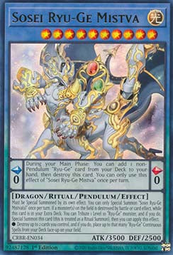 Sosei Ryuge Mistva (V.1) CRBR-034 Ultra Rare Excellent Deutsch 1. Auflage