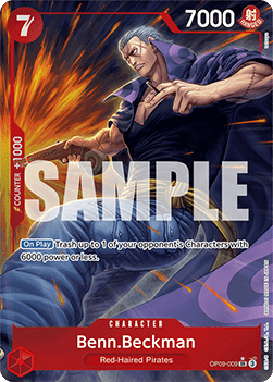 Benn.Beckman (OP09-009) (V.2) OP09 Alternate Art Near Mint Englisch
