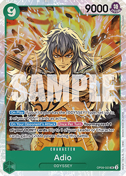 Adio (OP09-023) (V.1) OP09 Super Rare Good Englisch