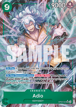 Adio (OP09-023) (V.2) OP09 Alternate Art Near Mint Englisch