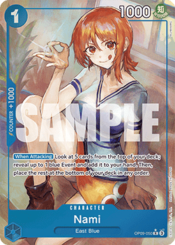 Nami (OP09-050) (V.2) OP09 Alternate Art Near Mint Englisch