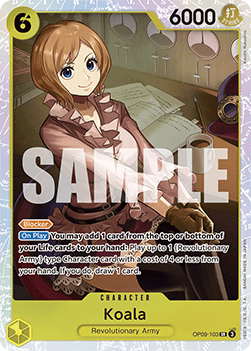 Koala (OP09-103) (V.1) OP09 Super Rare Boosterfrisch Englisch