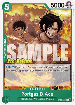 Portgas.D.Ace (OP09-035) OP09P Uncommon Near Mint Englisch