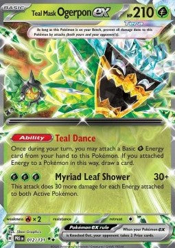 Teal Mask Ogerpon ex PRE-012 Double Rare Excellent Englisch