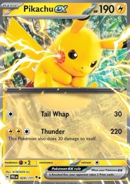 Pikachu ex PRE-028 Double Rare Near Mint Englisch