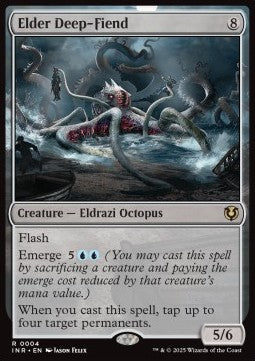 Elder Deep-Fiend INR-4 Rare Near Mint Englisch Foil