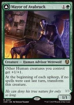 Mayor of Avabruck / Howlpack Alpha INR-207 Rare Near Mint Englisch Foil