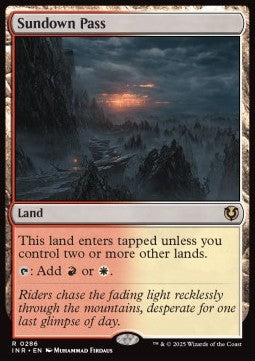 Sundown Pass INR-286 Rare Near Mint Englisch Foil
