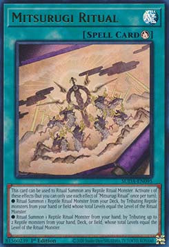 Mitsurugi-Ritual (V.1) SUDA-095 Ultra Rare Good Deutsch 1. Auflage