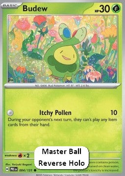 Budew xPRE-004 Common Light Played Englisch Reverse Holo