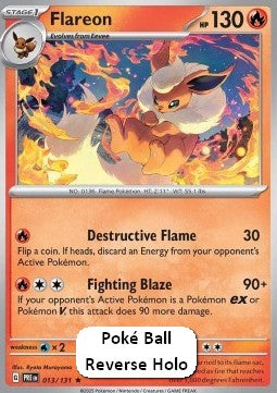 Flamara xPRE-013 Rare Excellent Deutsch Reverse Holo