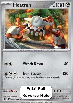 Heatran xPRE-068 Uncommon Good Deutsch Reverse Holo