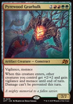 Pyrewood Gearhulk DFT-216 Mythic Near Mint Englisch Foil