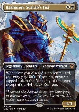 Hashaton, Faust des Skarabäus DRC-1 Mythic Excellent Deutsch Foil