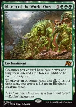 March of the World Ooze DFT-169 Mythic Near Mint Englisch Foil