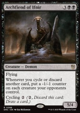 Archfiend of Ifnir DRC-86 Rare Near Mint Englisch