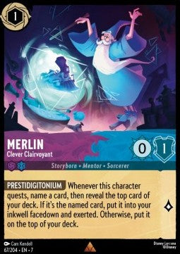 Merlin - Kluger Hellseher 7ARI-67 Rare Near Mint Deutsch Foil