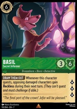 Basil - Secret Informer 7ARI-93 Rare Excellent Englisch