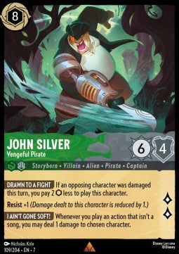 John Silver - Vengeful Pirate 7ARI-109 Rare Excellent Englisch