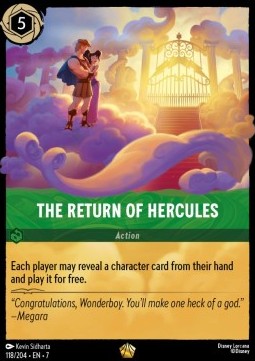 The Return of Hercules 7ARI-118 Legendary Near Mint Englisch