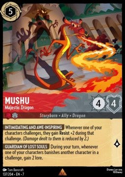 Mushu - Majestätischer Drache 7ARI-137 Rare Excellent Deutsch
