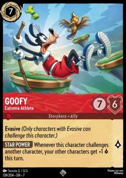Goofy - Extreme Athlete 7ARI-139 Super Rare Excellent Englisch