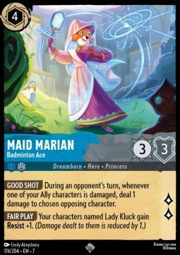 Maid Marian - Badminton-Ass 7ARI-176 Super Rare Excellent Deutsch