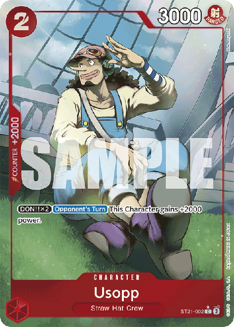 Usopp (ST21-002) (V.2) ST-21 Alternate Art Near Mint Englisch