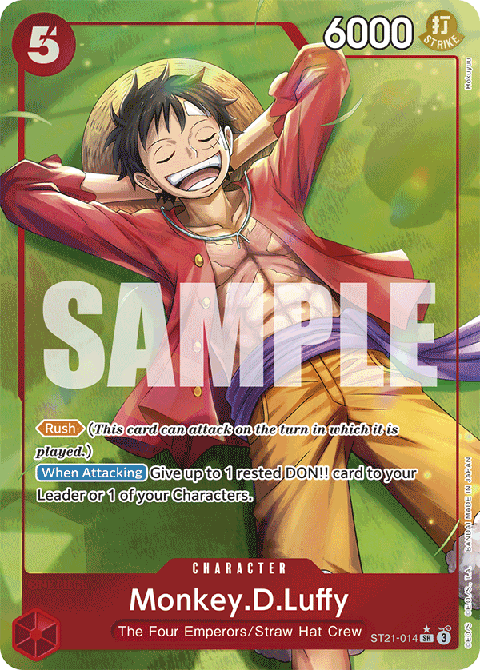 Monkey.D.Luffy (ST21-014) (V.2) ST-21 Alternate Art Excellent Englisch