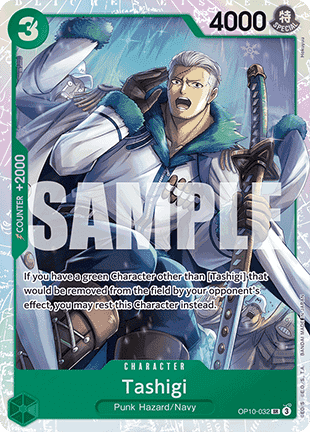Tashigi (OP10-032) (V.1) OP10 Super Rare Near Mint Englisch