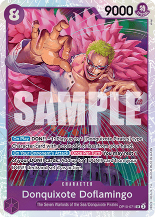 Donquixote Doflamingo (OP10-071) (V.1) OP10 Super Rare Near Mint Englisch