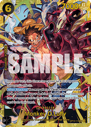 Monkey.D.Luffy (OP10-118) (V.1) OP10 Secret Rare Boosterfrisch Englisch