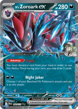 Ns Zoroark ex JTG-098 Double Rare Good Deutsch