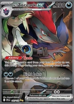 Ns Zoroark ex JTG-185 Special Illustration Rare Excellent Deutsch