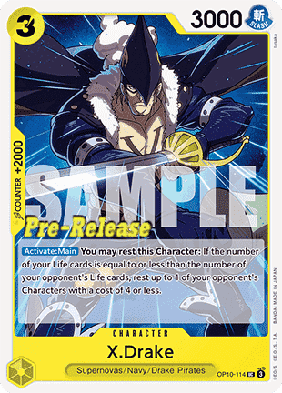 X.Drake (OP10-114) OP10P Uncommon Near Mint Englisch
