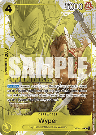Wyper (OP08-110) (V.2) UP Rare Boosterfrisch Englisch