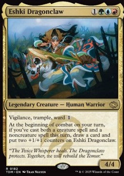 Eshki Dragonclaw TDM-182 Rare Near Mint Englisch Foil
