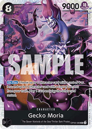 Gecko Moria (OP06-086) (V.1) PRB01 Super Rare Near Mint Englisch