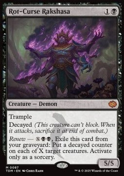 Rot-Curse Rakshasa TDM-87 Mythic Near Mint Englisch Foil