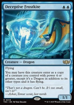 Deceptive Frostkite TDC-19 Rare Near Mint Englisch