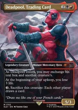 Deadpool, Trading Card SLDMVL-1753 Mythic Near Mint Englisch Foil