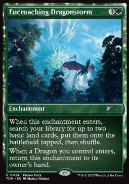 Encroaching Dragonstorm PTDM-424 Uncommon Near Mint Englisch Foil