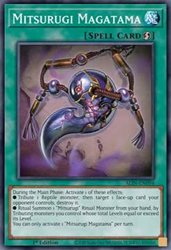 Mitsurugi Magatama ALIN-094 Super Rare Light Played Deutsch 1. Auflage
