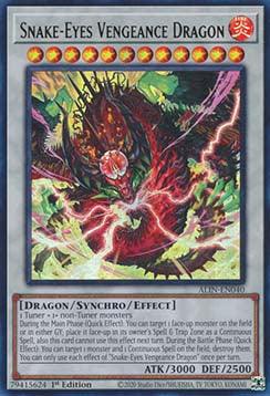 Schlangenauge Rachedrache (V.1) ALIN-040 Ultra Rare Near Mint Deutsch 1. Auflage