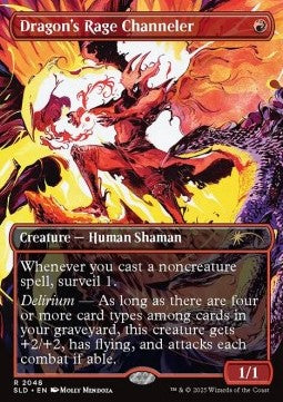 Dragon's Rage Channeler (V.1) SLDUP-2048 Rare Excellent Englisch Foil